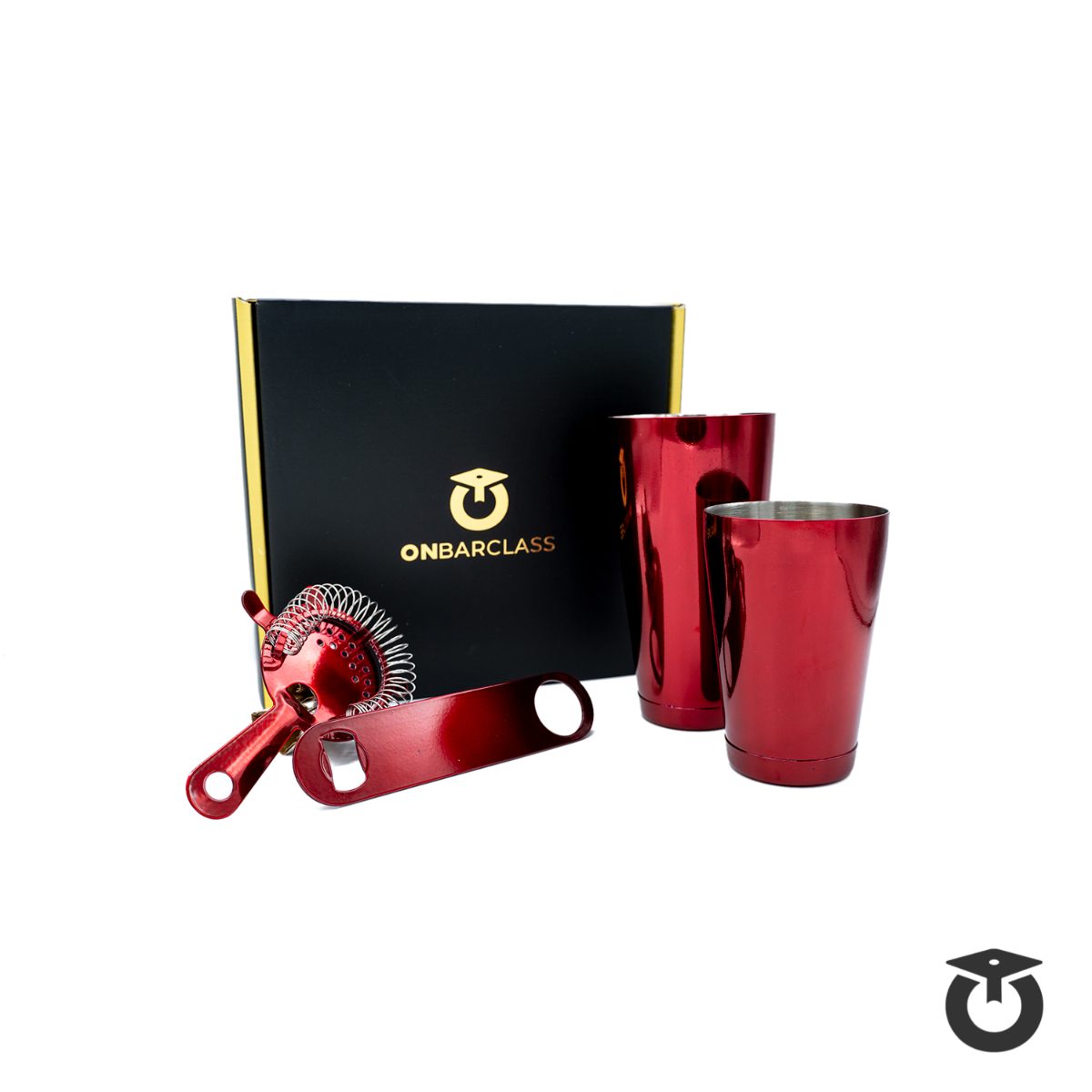 Kit de Coctelería Candy Red Deluxe (4 Piezas) [PRE-VENTA]