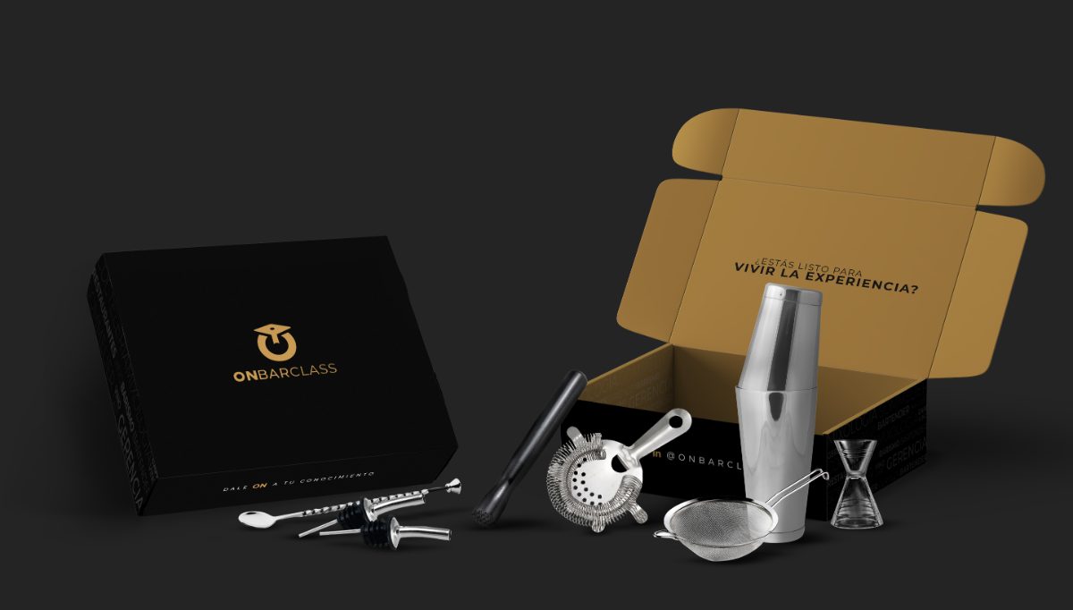 Kit Oficial de Bartender Onbarclass — Box Deluxe (9 Piezas)