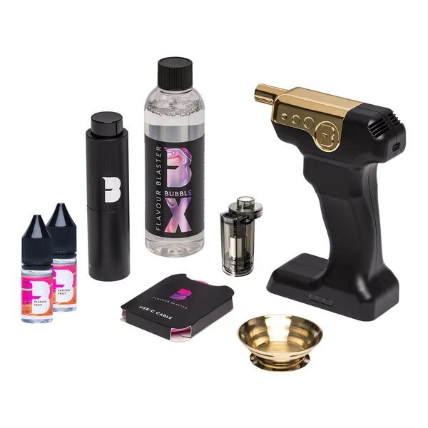 Flavour Blaster 2 Mini Black (Starter Kit) - Pistola para Coctelería de Humo y Burbujas